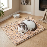 Hiver chaud couverture animal tapis animal antidrapant empreinte patte rectangle chat tapis chien interieur grand