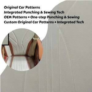 Résistant aux rayures pour tissus de sellerie automobile, rouleaux de cuir synthétique PVC, cuir de sellerie en vinyle souple gaufré et matelassé - Product Image 2