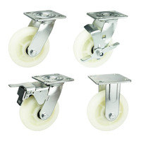 Roulettes industrielles 100x42mm 6 pouces, roues FP robustes, roue pivotante, roulette