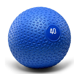 Palle mediche Slam Ball in PVC riempite di sabbia, personalizzabili, durevoli, lucide, nere, blu, verde acqua, arancioni, da 10-40 libbre, per allenamento di forza, fornitura di fabbrica - Product Image 5