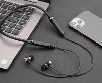 Headphone Nirkabel Sport Neckband Metal In-Ear ANC Tahan Air IPX6 Pengisian Daya Type-C Chipset JL untuk Lari, Musik & Telepon