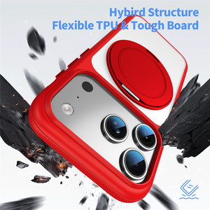 Funda Transparente de TPU+PC con Soporte Magnético Giratorio 360° y Anillo de Carga Inalámbrica para <span class=keywords><strong>iPhone</strong></span> 17 <span class=keywords><strong>Pro</strong></span> Max 16 <span class=keywords><strong>Pro</strong></span> 15 <span class=keywords><strong>14</strong></span> <span class=keywords><strong>13</strong></span> - Product Image 5