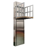 Petit ascenseur vertical domestique, plateforme élévatrice d'accès au plancher résidentiel intérieur avec couvercle de protection en acier inoxydable