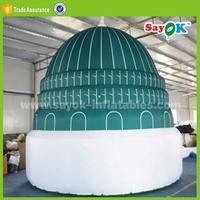 Tente musulmane gonflable 3D pour décoration, idéale pour église islamique, haute qualité