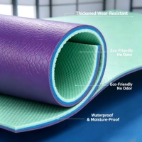 HANLI PVC Elastischer Stoßdämpfender 4,5mm Edelstein-Muster Umweltfreundlicher Antibakterieller Bodenbelag für Indoor-Tischtennisplätze