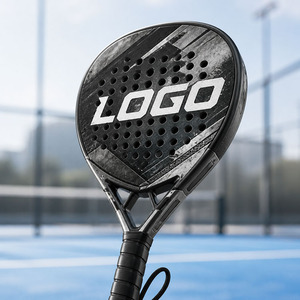 Racchetta da <span class=keywords><strong>Padel</strong></span> Rotonda in Fibra di Carbonio Toray 3k 12K 16K 18K 24K Personalizzabile, Design Nuovo e Popolare 2026, Leggera con Logo Personalizzato - Product Image 1