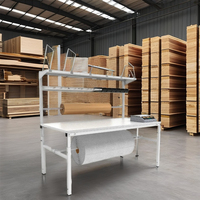 Banc de travail multifonctionnel Bodur Industrial pour charges lourdes en acier laminé à froid avec plateau en MDF, hauteur réglable, série Easy pour ligne de production