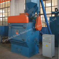 Xinke Q32 Automático Tipo de oruga Máquina de granallado Cinturón de goma Tumblast Shot Blast Motor Competitivo