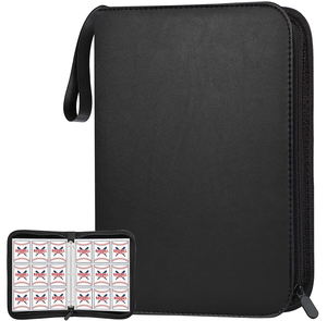 Reliure pour cartes à collectionner avec 9 pages à pochettes, motif baseball, porte-cartes à collectionner, album de collection, couleur unie - Product Image 1