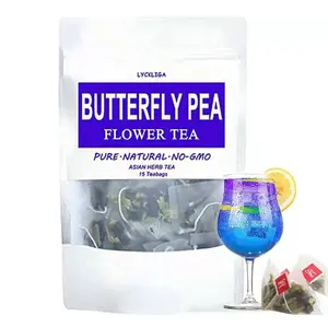 Китай, сушеный синий гороховый чай, Органическая бабочка, синий гороховый чай, хорошая цена, синий чай, Бабочка, гороховый цветок