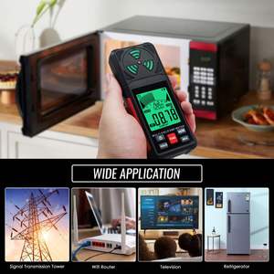 เครื่องตรวจจับสนามแม่เหล็กไฟฟ้าคุณภาพสูงแบบดิจิตอล ฟังก์ชั่นเก็บข้อมูลการตรวจจับ EF RF MF เครื่องวัด EMF 3 แกน สำหรับบ้าน โรงเรียน สำนักงาน - Product Image 5