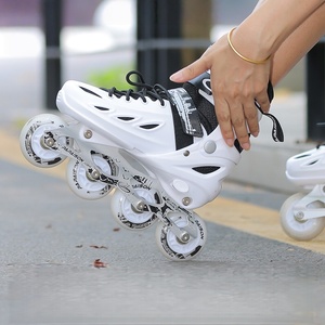 Patines en Línea con Luces Intermitentes para Principiantes y Profesionales, Patines en Línea para Niños y Niñas, con Luces Completas, Ajustables, de Una Sola <span class=keywords><strong>Fila</strong></span> de Ruedas - Product Image 1