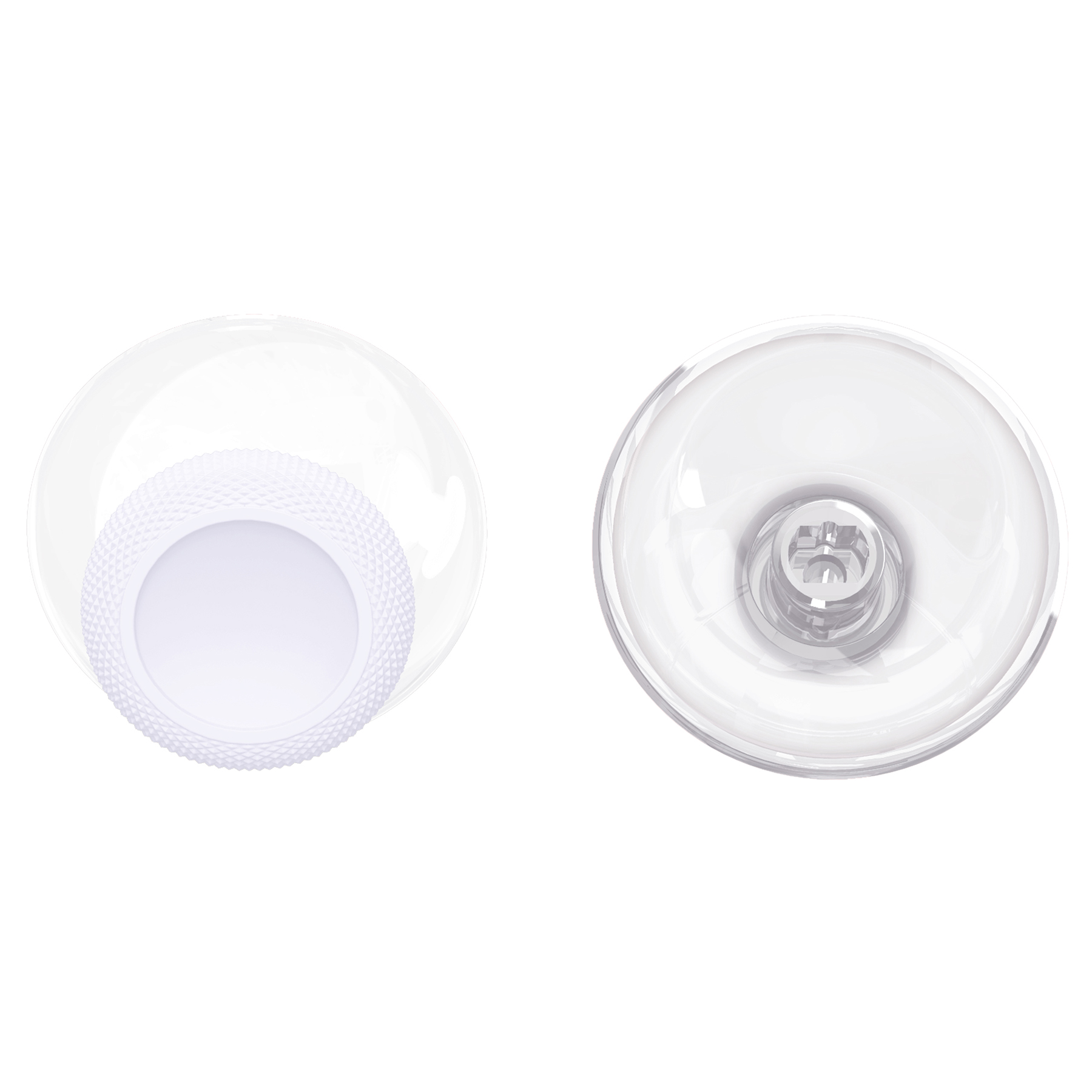 Solid White & Clear