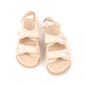 BOBNINI Diseñador Moda Negro Elegante Punta redonda Punta abierta Sandalias de tacón plano Señora Mujer Zapatos para la temporada de otoño - Product Image 4