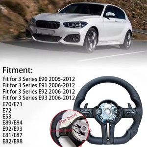 Volante Sportivo in Pelle di Alta Qualità per <span class=keywords><strong>BMW</strong></span> Serie F20 F22 <span class=keywords><strong>F25</strong></span> F30 F32 F35 F36 F10 F12 F15 F16 F80 F07 F01 E70 E90 M3 M5 M6 - Product Image 6