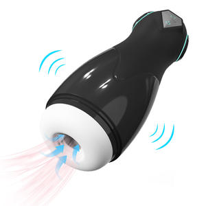 Yetişkin erkek Masturbator yapay penis seks oyuncak titreşim eğitmen tam otomatik emme teleskopik mastürbasyon kupası - Product Image 4