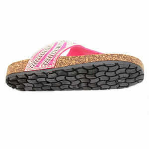 Foreign Trade <b>Summer</b> <b>slippers</b> Women Fashion Herringbone Beach Cross Border Roman Pinch-foot Rhinrhine-resistant Women Sandals - Product Image 6