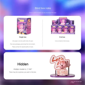 Ufficiale serie Loopy autostrada Neon PVC scatola cieca statuetta alla moda piccolo castoro rubino mano giocattolo popolare Anime figura regalo - Product Image 2