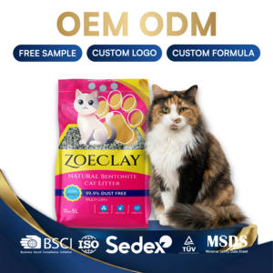 Arena para Gatos <span class=keywords><strong>de</strong></span> Bentonita en Forma <span class=keywords><strong>de</strong></span> Bola, Desodorización Eficiente, Libre <span class=keywords><strong>de</strong></span> Polvo, Personalizable, <span class=keywords><strong>de</strong></span> Fábrica con Certificación MSDS ISO - Product Image 1