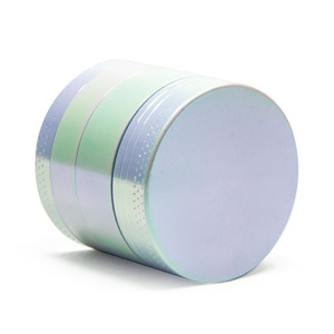 Broyeur à herbes en alliage de zinc personnalisé de 50 mm à 4 couches, couleur dégradée blanche, boîte d'accessoires pour fumer en métal de 55 mm pour épices et tabac, vente en gros - Product Image 2