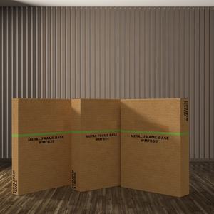 Estructura de Cama con Listones Metálicos, Muebles Modernos para Dormitorio, Somier de Metal, Estructura de Cama King Size con Cabecera y Piecera - Product Image 4