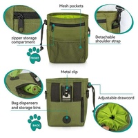 Sac à dos pour animaux de compagnie avec logo personnalisé, sac de transport pour animaux, sac à dos pour chien, accessoires pour animaux, ceinture de taille réglable, sac de rangement pour l'entraînement