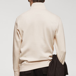 <span class=keywords><strong>Felpa</strong></span> con Collo Alto e Mezza Zip per <span class=keywords><strong>Uomo</strong></span>, Pullover Sostenibile ed Ecologico, Maglione in Jersey con Zip, <span class=keywords><strong>Felpa</strong></span> <span class=keywords><strong>Polo</strong></span> Lavorata a Maglia per <span class=keywords><strong>Uomo</strong></span> - Product Image 3