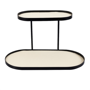 Étagère de rangement pour cosmétiques, à deux niveaux pour salle de bain, boîte de rangement multi-niveaux pour bureau, pour rouges à lèvres, coiffeuse de chambre - Product Image 4