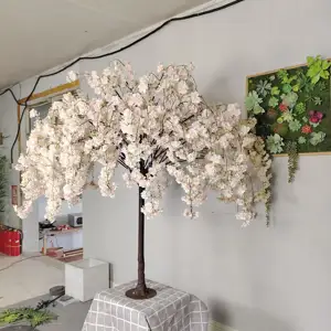 Plantas Artificiales Künstliche echte Berührung Kirschblüten Ginkgo Baum für die Dekoration