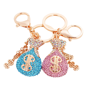 Chenhui aleación dólar dinero bolsa llavero coche colgante Fu accesorios colgantes fabricantes directo pequeño - Product Image 1