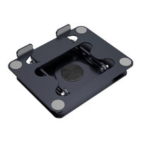 Support pour ordinateur portable réglable à 360 degrés, support pour ordinateur portable en acier carbone, pliable, ergonomique, pour bureau, avec dissipation de chaleur