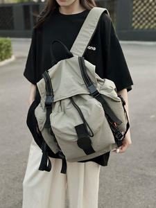 Custom Autumn Outdoor Travel <b>Backpack</b> Female Neutral Nylon Waterproof Lightweight Travel <b>Backpack</b> - Product Image 6