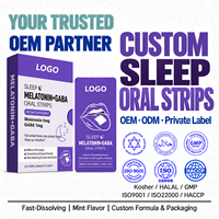 Approvisionnement direct usine : Bandes orales de mélatonine pour le sommeil, complément nutritionnel de santé, avec marque privée, pour un sommeil profond et relaxant