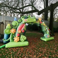 Arche de jardinage gonflable en vente chaude, arche de fleurs de mariage pour la décoration