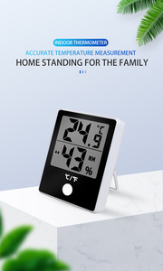 Nauwkeurige Mini Plastic Indoor Thermometer <span class=keywords><strong>Hygrometer</strong></span> Grote Lcd-Display Thuisgebruik Kamer Voor Kinderkamer Kas Kantoor Baby Keuken - Product Image 6