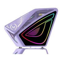 Gaming Internet Cafe E-sports Hotel Desktop Wall-mounted Irregular Case ARGB Colorful Light Panel ATX Full Tower Computer Case