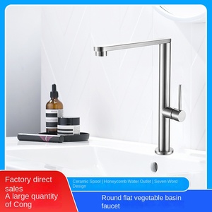 Rubinetto Moderno per Lavello da Cucina in Acciaio Inox 304 con Valvola Ceramica a Misurazione, Monocomando e Monoforo - Product Image 6