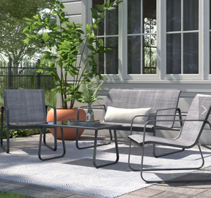 <span class=keywords><strong>JSL</strong></span>工厂直接提供户外桌椅锻铁4件套户外椅露天休闲阳台 - Product Image 4