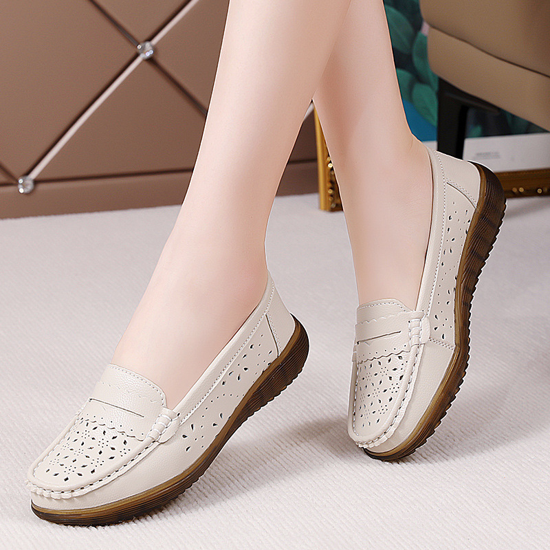 knee length dresses for ladies Spring and Autumn New Women's Leather Shoes Grandma Shoes Elderly Shoe –  V.I.P Digital Presence main image 0