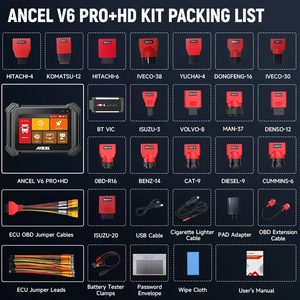 ANCEL V6 PRO + HD strumenti diagnostici per autocarri pesanti e auto due in uno <span class=keywords><strong>Scanner</strong></span> di sistema completo automobilistico con Multi-funzioni - Product Image 3