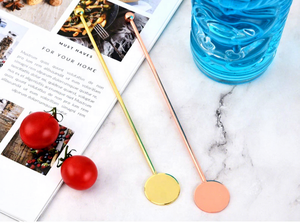 أداة خلط المشروبات المعدنية المخصصة بشعار مخصص، عصا تقليب الكوكتيل من الفولاذ المقاوم للصدأ 304 لتحريك المشروبات والكوكتيلات - Product Image 5