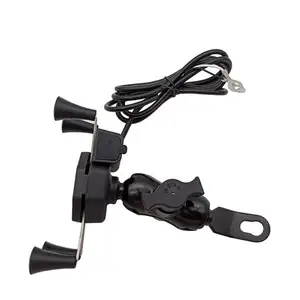 Fabriek Groothandel Mobiele Telefoon Houder Voor Motorbike 360 Rotatie Telefoon Motorfiets Opladen Bracket Houder Met Usb