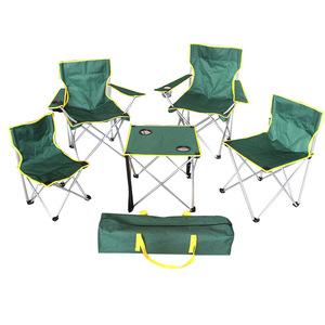 <span class=keywords><strong>Silla</strong></span> plegable de 4 plazas <span class=keywords><strong>para</strong></span> acampar, mesa de camping con 4 sillas - Product Image 5