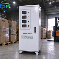 Régulateur de tension automatique triphasé AC AVR, affichage numérique LED, 50/60Hz, adapté aux équipements médicaux et aux machines industrielles