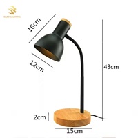 Ins Home Chambre à coucher Lampe de bureau créative à LED en métal pour bureau à domicile Salle de lecture