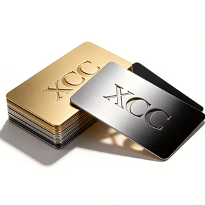 Tarjetas de Visita Metálicas NFC Personalizables de 1k, Mini Etiqueta con Código QR RFID de 13.56MHz para Hotel, Tarjetas Magnéticas Doradas Metálicas en Blanco con Logotipo - Product Image 4