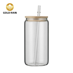 16oz boule à neige chaleur revêtement thermique transfert eau clair givré sublimation verre peut tasse - Product Image 1