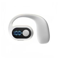 Hadiah Murah OWS Wireless Open Hook Phone 2025 Baru Layar LED Tampilan Baterai Pengisian Daya Type-c Pakai Satu Telinga Kiri
