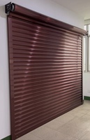 Obturateur roulant électrique moderne en aluminium pour magasin, portail de sécurité étanche, volet roulant pour usage extérieur