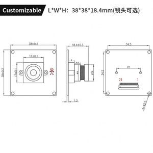 YE <strong>2</strong> Million Pixels Ov2640 Support ESP32 JPEG YUV Scan Code Monitoring Wide-Angle DVP Camera Module - Product Image 3